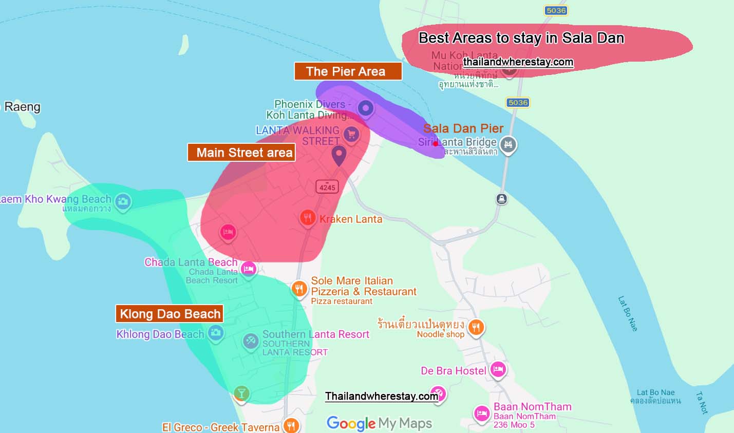 Where to Stay in Sala Dan Map Lanta