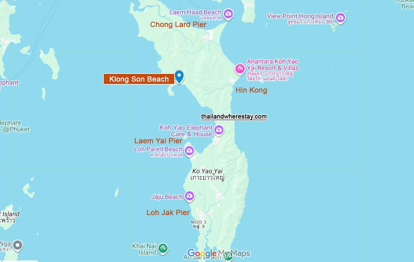 Klong Son Yao Yai location on map