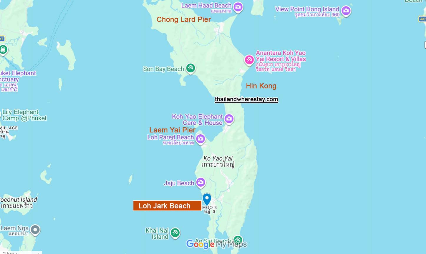 Loh Jark Beach location on map
