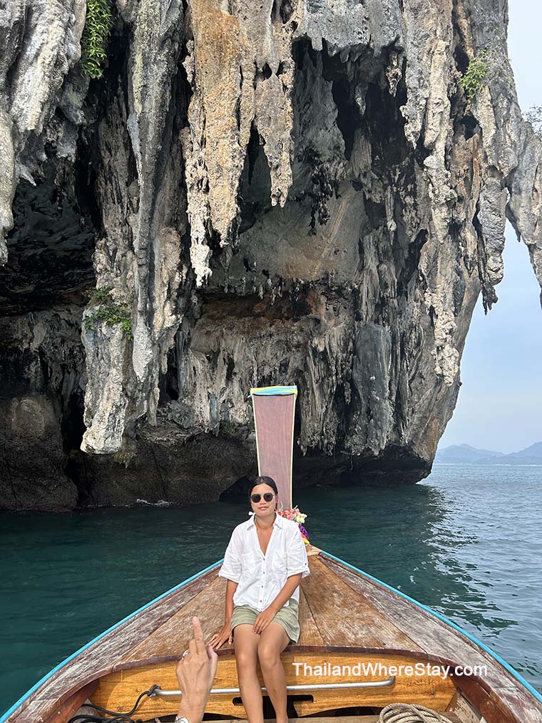 Me at the cave on Koh Han Tu