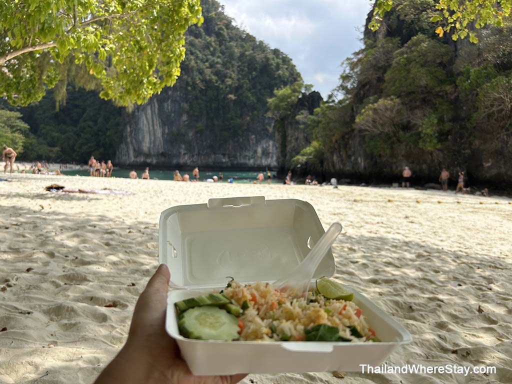 My lunch Hong island from boat tour